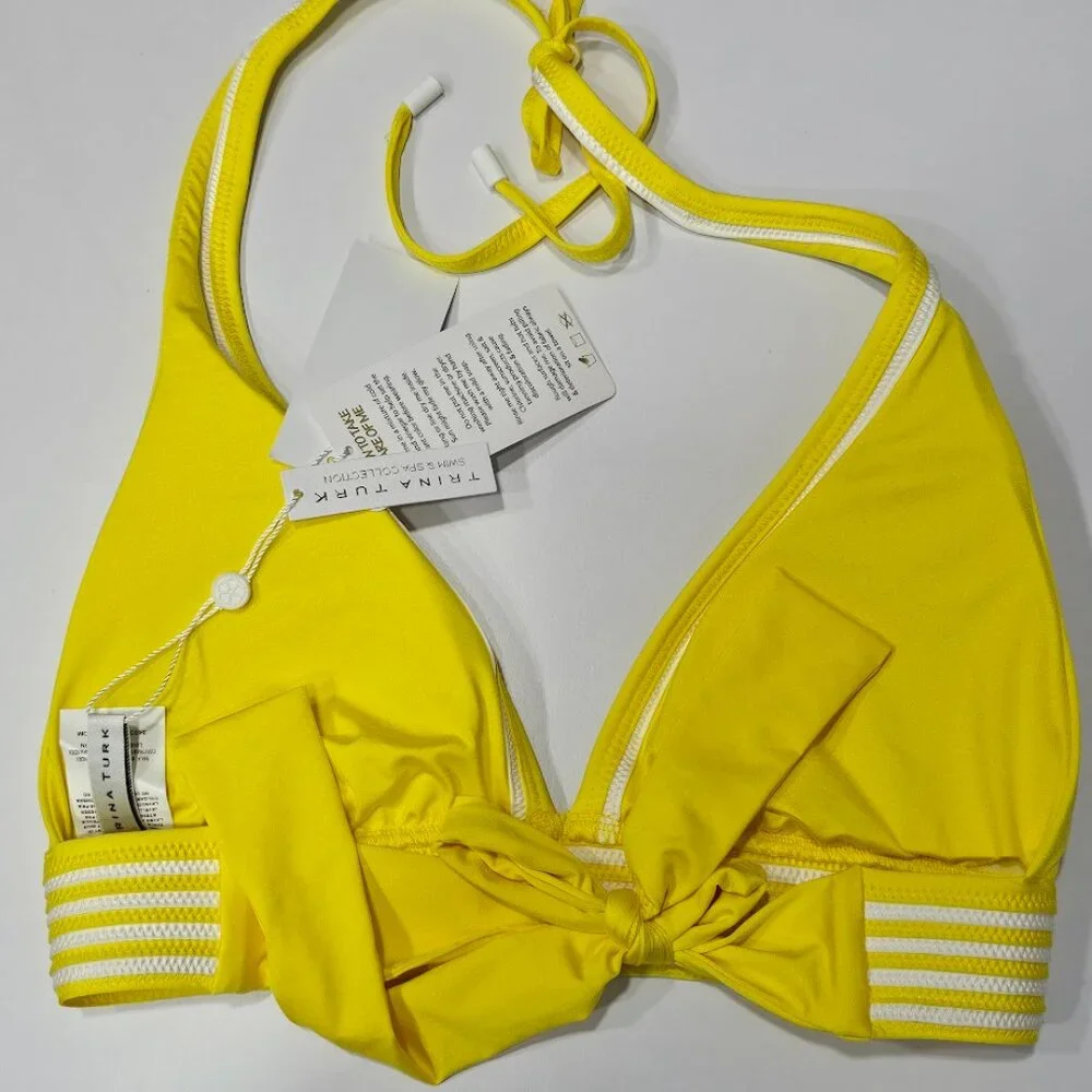 Trina Turk Monaco Pleated Halter Bikini Top - Picture 6 of 8